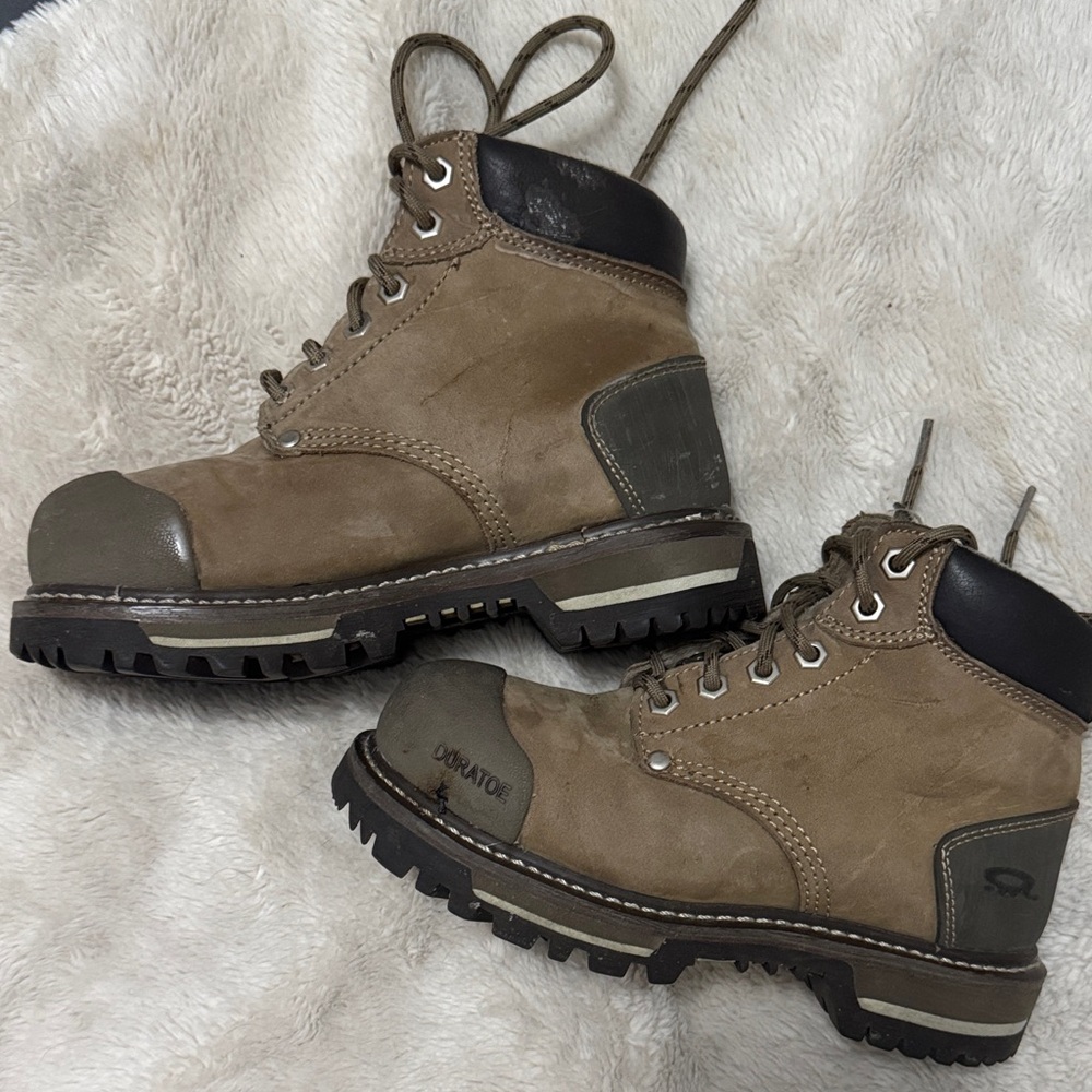 Dakota Steeltoe Tan Leather Women’s Work Boots - 6